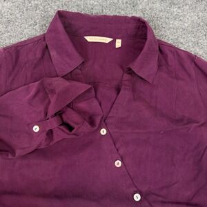 Soft Surroundings Asymmetrical Tunic PXL Purple Tencel Minimalist EUC